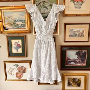 Jessica Simpson White Eyelet Dress